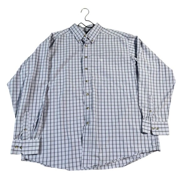 Ariat Mens Country Clement Button Down Shirt Size XXL LAVENDER Long Sleeves - Picture 2 of 9